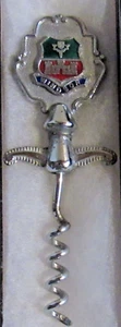 #816) SILVER COLOURED CORKSCREW WINDSOR MARKET TOWN BERKSHIRE METAL WINE OPENER - Picture 1 of 2