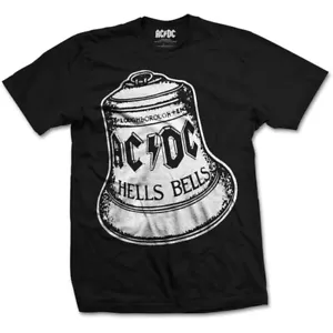 AC/DC  Official Unisex T- Shirt -   Hells Bells - Black Cotton - Picture 1 of 1