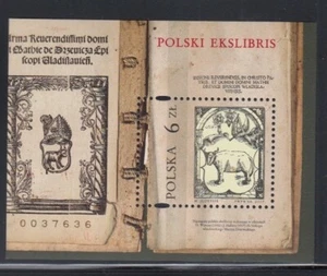 POLAND Polish Ekslibris MNH souvenir sheet - Picture 1 of 1