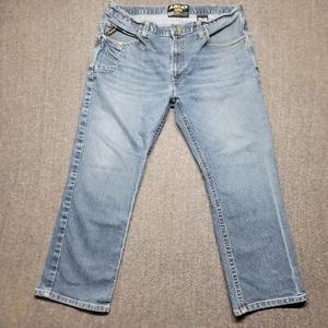 Ariat Jeans Uomo 40x30 M4 Stivaletto Basso 10016220 6 Tasche Rebar Anticato - Foto 1 di 21