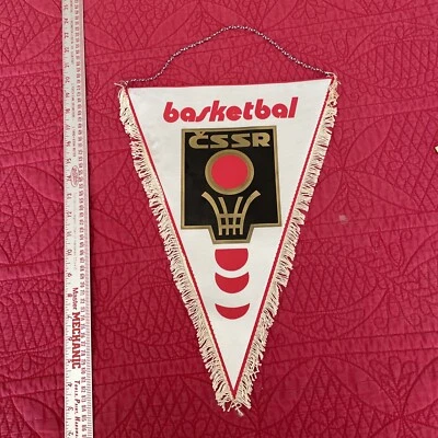 Banner CSSR de baloncesto 1988 de colección NCAA Conf. ASU vs Checoslovaquia Foto 1 de 3