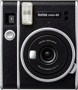 Fujifilm Instax Mini 40 Instant Camera - Automatic Exposure, Flash, Selfie Mode - Picture 1 of 8