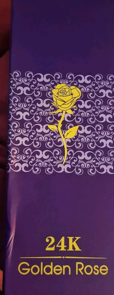 Haste e flor de rosa mergulhadas em folha de ouro 24K - Banhado a ouro - Imagem 1 de 2