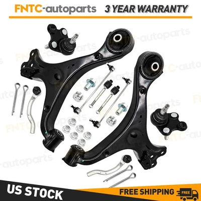 Front Lower Control Arms Sway Bars Tie Rods for 2012-2015 Honda Civic Acura ILX - Image 1 of 4