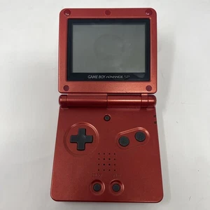 Nintendo Game Boy Advance SP Handheld Game Console Only AGS-001 Red No Sound - Picture 1 of 4