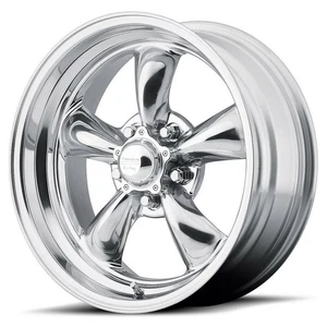 15x4 American Racing VN505 Torq Thrust II 5x114.3 -25 Polished Wheels Rims Set(4 - Picture 1 of 3
