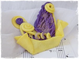Polymer Clay Brosche Schmetterling Brosche Anstecknadel Pastellfarben Brosche Künstlerische Tonnadel - Bild 1 von 4