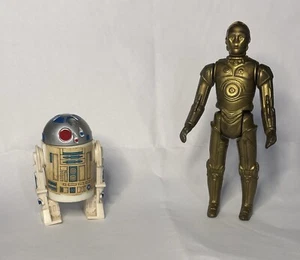 Star Wars Classic Glasslite BraziI C-3PO & R2D2 Action Figures Vintage - Picture 1 of 9