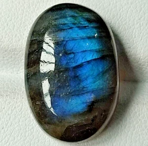 Pietra preziosa sciolta cabochon blu scuro naturale 23,05 ct - Foto 1 di 12