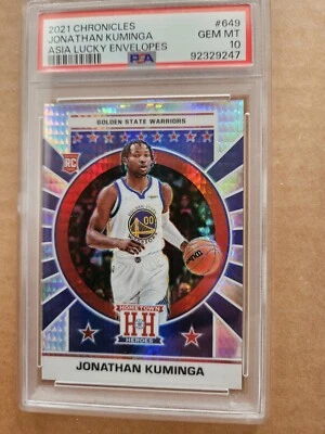 2021-22 Jonathan Kuminga Hometown Heroes RC Lucky Envelopes 5/8 Golden State - Image 1 of 4