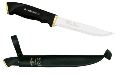 CUCHILLO DE CINTURÓN MARTTIINI BUSHCRAFT con FUNDA DE CUERO / HOJA DE ACERO INOXIDABLE DE 4,88" Foto 1 de 3