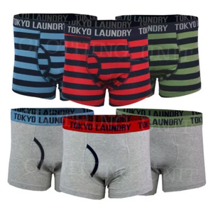 Mens Tokyo Laundry 2 Pack Boxer Shorts Cotton Rich Stretch Underwear S-XXL - Picture 1 of 4