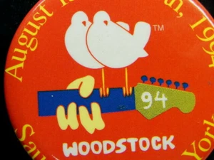 Woodstock Collectable Badge Button Pinback Vintage 1994 - Bild 1 von 8