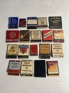 Lot Of 19 Vintage Early 1900s Advertising Matchbooks Walgreen Bank Of New York - Picture 1 of 8