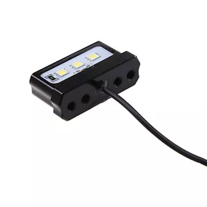 12V Universal CNC Aluminum Motorcycle White Number License Plate Light LED A - Picture 1 of 9
