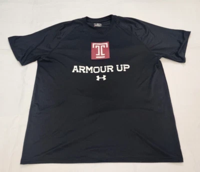 Temple University Owls Shirt 3XLarge Mens Black Heatgear 432 - Image 1 of 4