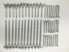 Stainless Steel Wire Rope DIY Balustrade Kit Jaw/Swage Fork Turnbuckle  -12 kits