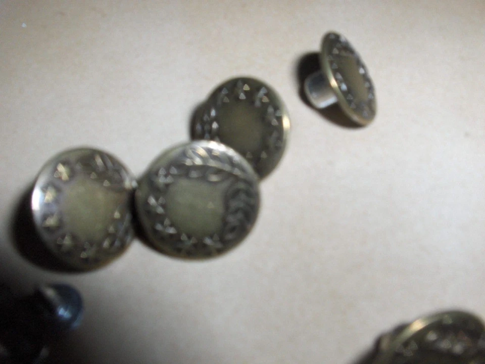 4 Jeansknöpfe mit Schraube 17 x 8 mm Design Sterne und Zweige (9011), - Bild 1 von 1