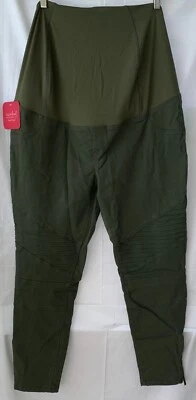 Isabel Maternidad Utilidad Jeggings Talla 16 Verde Oliva Panel Cruzado Mujer Nuevo Foto 1 de 4