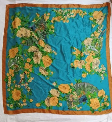 Y# DOLCE & GABBANA Silk Scarf Shawl 46/45 inch , has discreet stains ,Pulls - Image 1 of 4