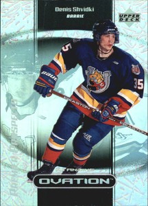 1999-00 Upper Deck Ovation Standing Ovation #68 Denis Shvidki PP /50