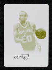 2013 Panini National Treasures Printing Plate Yellow 1/1 Manu Ginobili HOF 1u6