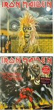 Iron Maiden Self Titled + Number of the Beast LP Vinyl Record Album Lot of 2