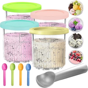 4 Stück Creami Pints und Deckel für Ninja, für NC501 NC500 Cremiges Eisbehälter - Bild 1 von 12