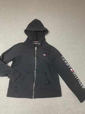 Tommy Hilfiger Sudadera con Capucha Cremallera Mujer Talla Grande Mediana Negra Foto 1 de 4