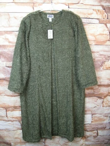 Chicos Design Gr. 3 Strickjacke vorne offen Staubpullover flauschig waldgrün - Bild 1 von 9