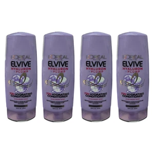 4 x L'Oreal Paris Elvive Hyalron Plump 72hr Hydrating Conditioner 12.6 fl oz ea. - Picture 1 of 3