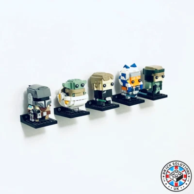 BRICK SOLUTIONS UK Universal Wandhalterungen für LEGO BrickHeadz (5 Stück)