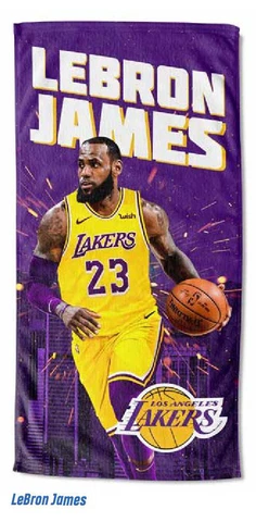 Lebron James Los Angeles Lakers Beach Towel NBA Final Champions Kobe Bryant Ball Cover