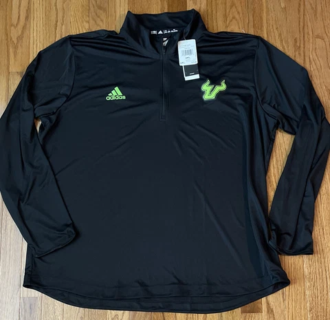 Men's South Florida Bulls adidas Knit 1/4 Quarter-Zip Jacket 2XL NWT $75 Cover