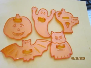 5 tagliabiscotti arancione AMERICANO Halloween pipistrello zucca gufo fantasma gatto - Foto 1 di 3