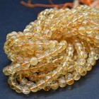 Citrine Round Beads 4mm, 6mm, 8mm, 10mm - 15" Strand, for Jewellery Making