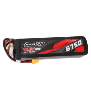 Gens Ace 6750mAh 60C 14.8V 4S Lipo Battery XT60 Plug For TRA/TRX Maxx RC Car US - Picture 1 of 5