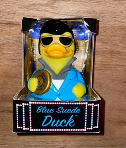 Celebriducks Blue Suede Duck Collectible New in Box - Picture 1 of 2