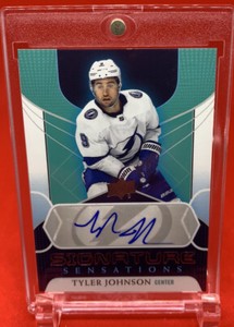 Tyler Johnson 2020-21 Upper Deck Signature Sensations Series Auto TB Lightning