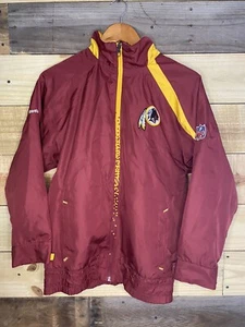 Reebok NFL Washington Redskins Wind Breaker Thin Jacket w/Hood Youth M 10/12 - Picture 1 of 12