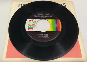 Burl Ives ‎"Pearly Shells / What Little Tears Are Made Of" 1964 31659 7" Record - Picture 1 of 2