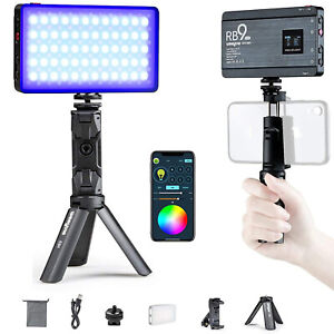Weeylite RB9 RGB LED Video Light Portable Fill Light 2500-8500K with Tripod