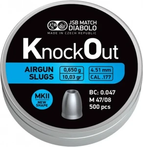 JSB Knockout MKII Ø4,51 (.177) 0,65g; 500 Stück - Bild 1 von 1