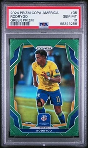 2024 PANINI PRIZM COPA AMERICA 35 RODRYGO GREEN PRIZM - Picture 1 of 2