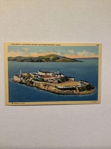 „The Rock“, Alcatraz Island, San Francisco Bay, Kalifornien…alte Postkarte - Bild 1 von 2