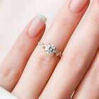 14K Yellow Gold Filled Hidden Halo Cluster Engagement Ring 1Ct Round Moissanite