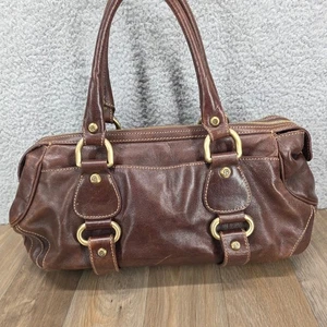 Bolso de Mano Francesco Biasia Cuero Marrón Herrajes Tono Dorado - Imagen 1 de 15