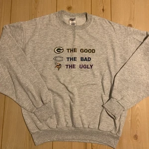 Vintage Green Bay Packers NFL Anti Chicago Bears Minnesota Vikings Sweatshirt M - Picture 1 of 6