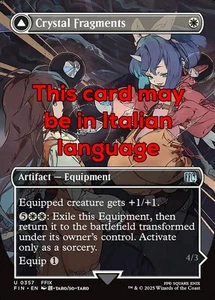 MTG CRYSTAL FRAGMENTS 357 EXC - SCHEGGE DI CRISTALLO - FIN X IT - MAGIC - Picture 1 of 1