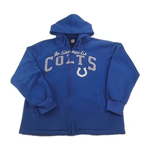 Indianapolis Colts Hoodie Men’s Fleece Full Zip Medium  - Picture 1 of 20